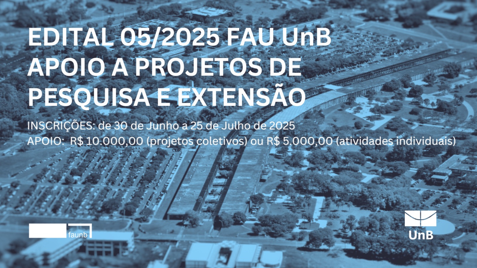 Edital FAU Nº 05/2025 – Apoio a Projetos de Pesquisa e Extensão